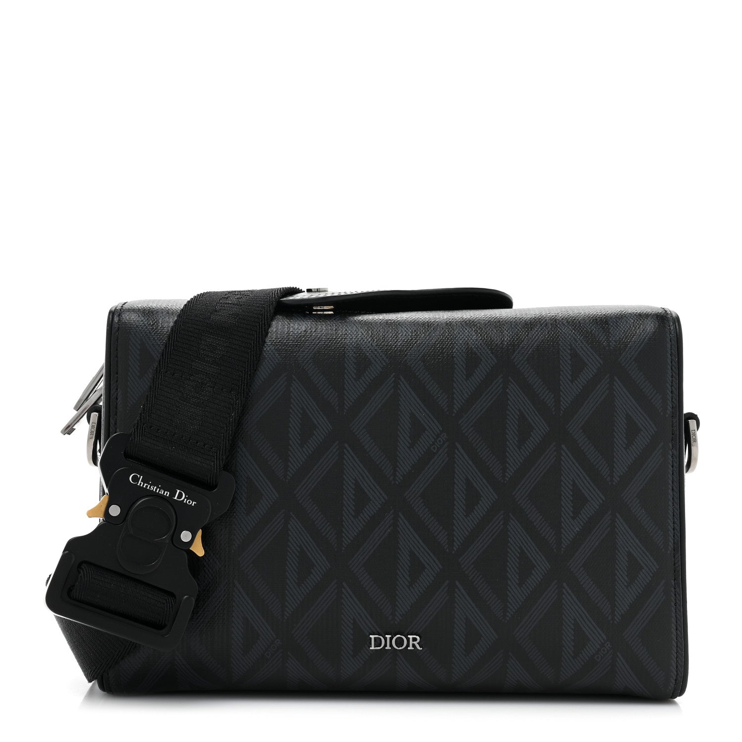 Christian Dior Canvas CD Diamond Lingot 22 Bag Black 1 of 10