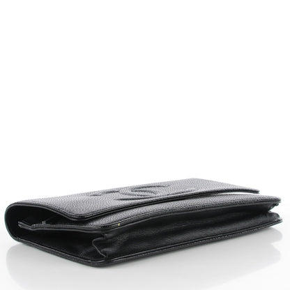 Chanel Caviar Timeless CC Wallet On Chain WOC Black 4 of 9