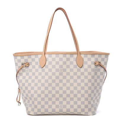 Louis Vuitton Damier Azur Neo Neverfull MM Rose Ballerine 1 of 12