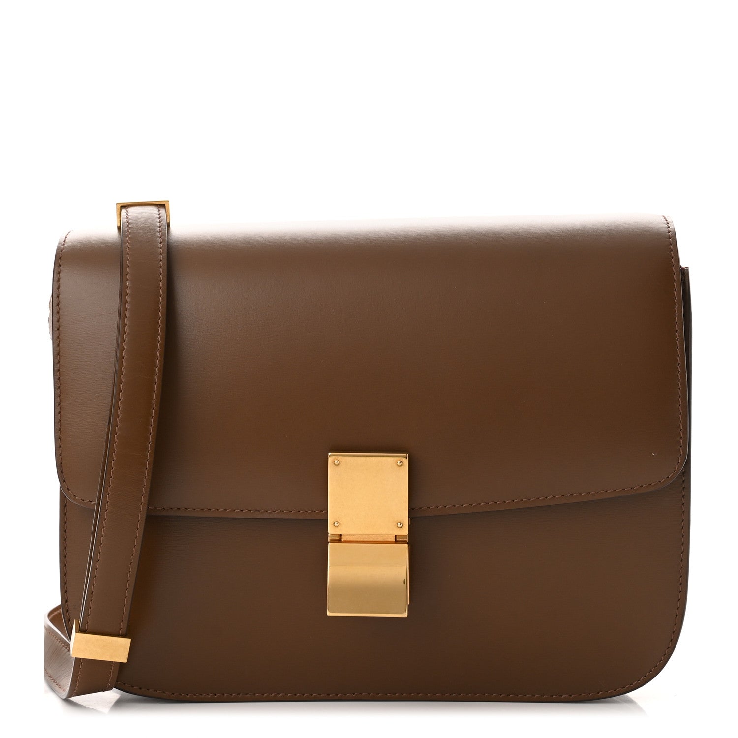 Celine Box Calfskin Medium Classic Box Flap Bag Camel 1 of 10