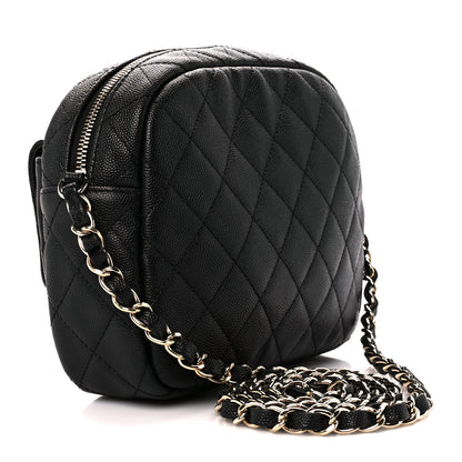 Chanel Caviar Quilted CC Day Camera Case Black 3 of 13