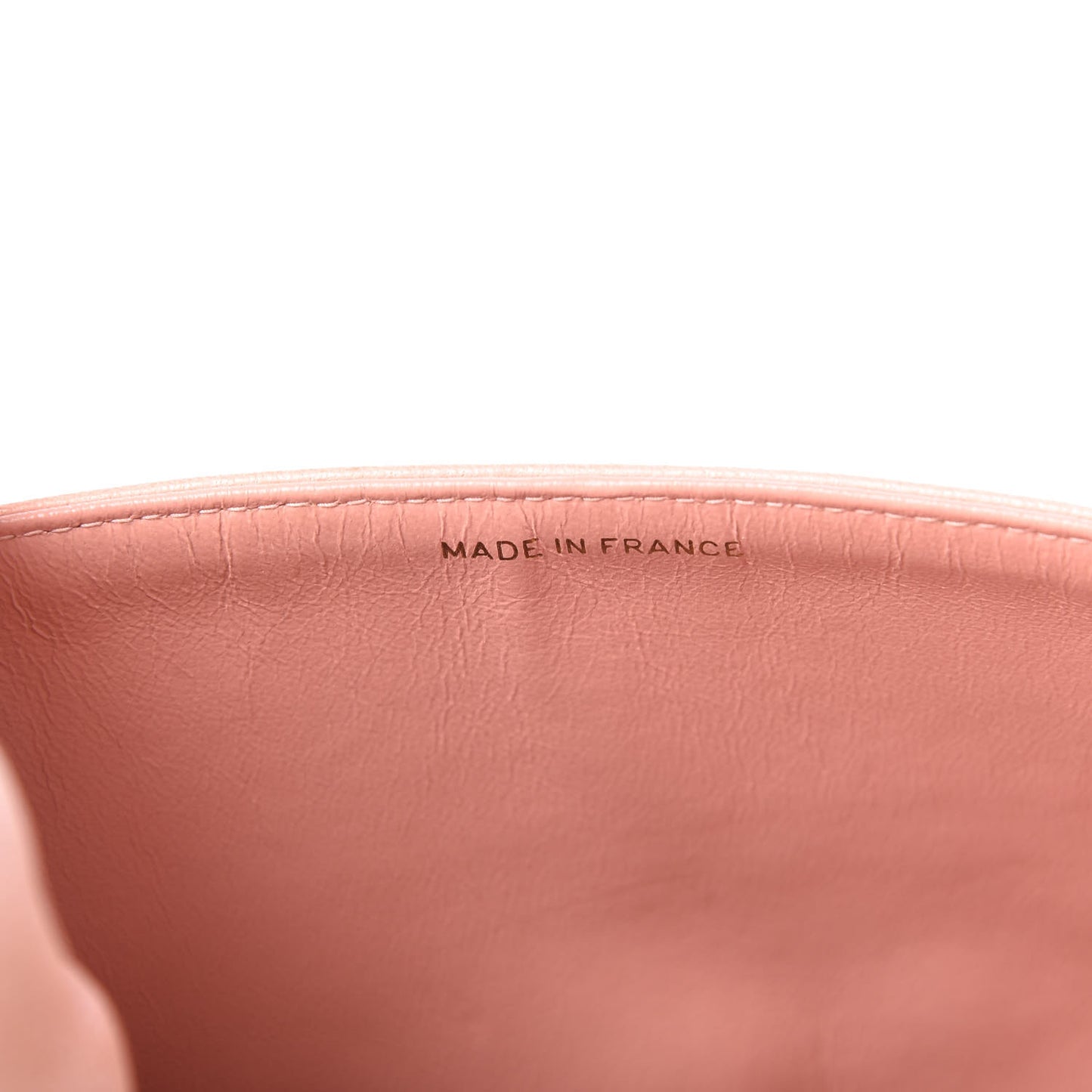 Lambskin Quilted Medium Double Flap Light Pink