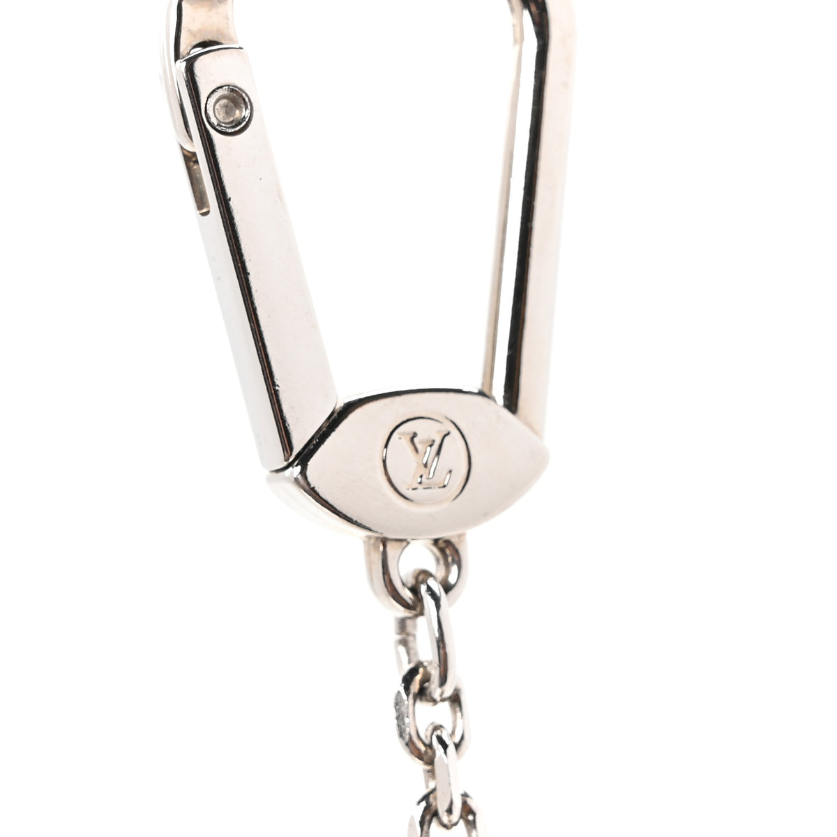 Resin Inclusion Speedy Bag Charm Key Chain White