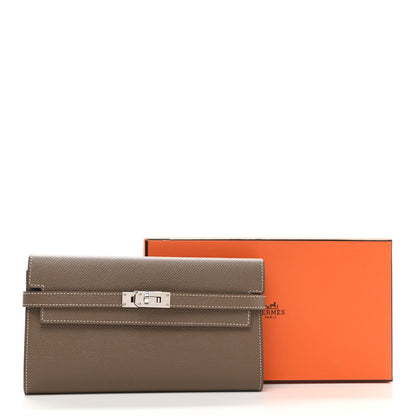 Hermes Epsom Kelly Longue Wallet Etoupe 8 of 8