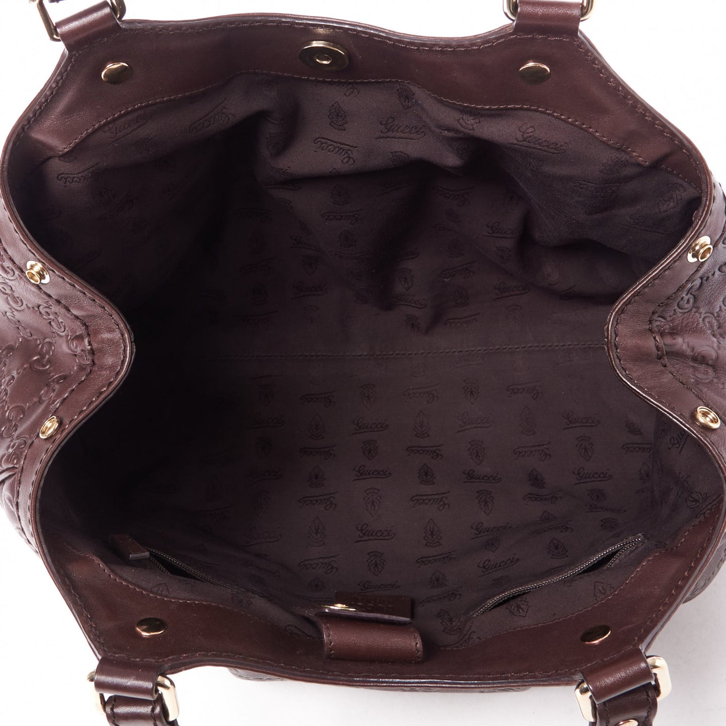 Guccissima Medium Sukey Tote Chocolate