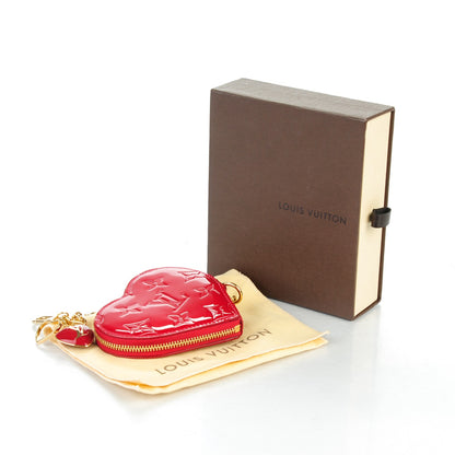 Louis Vuitton Vernis Coeur Heart Coin Purse Pomme D'Amour 4 of 7