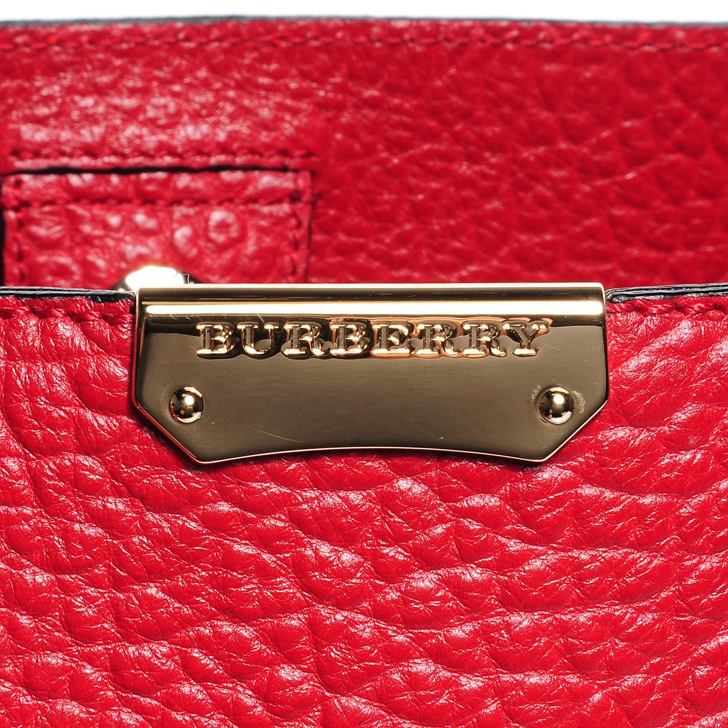 Burberry Heritage Grain Medium Woodbury Tote Military Red 7 of 9