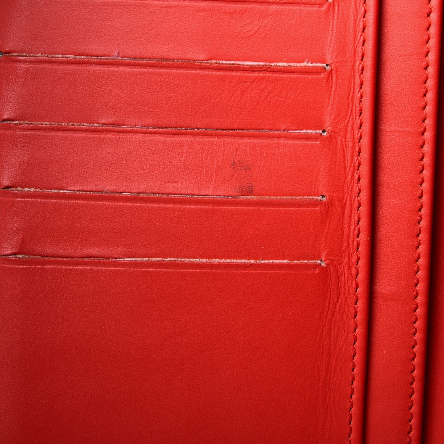 Chanel Patent Calfskin Quilted Yen Wallet Red 9 of 9