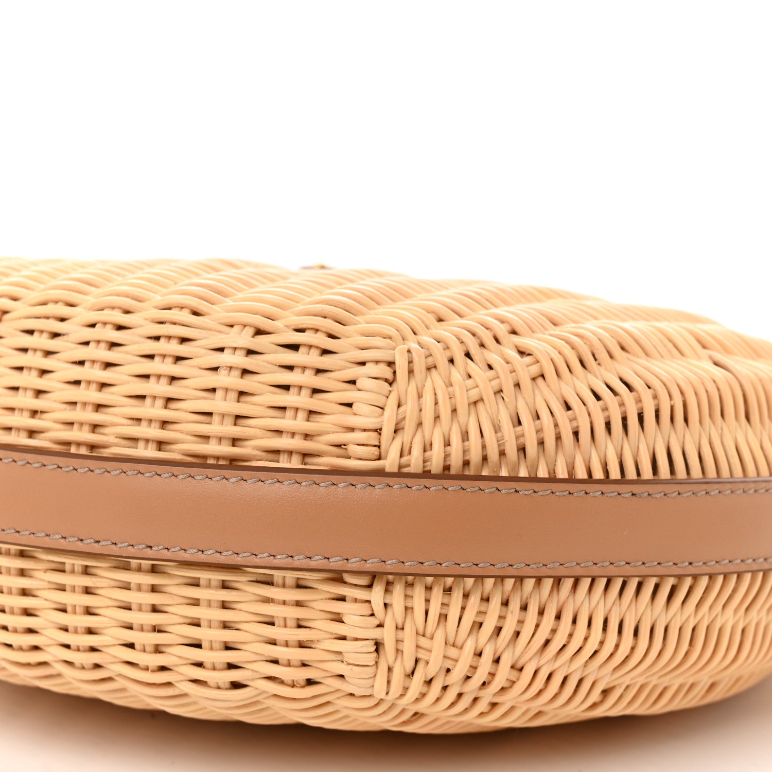 Prada Wicker Arque Shoulder Bag Natural 9 of 10
