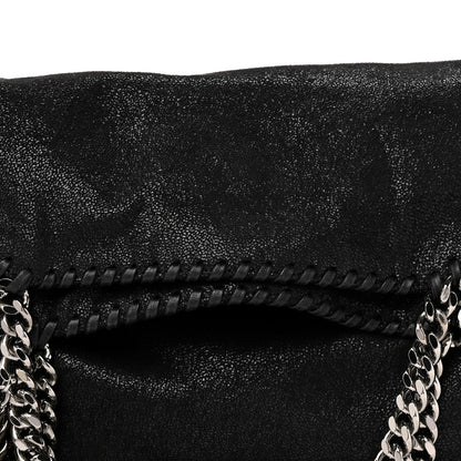 Stella McCartney Shaggy Deer Falabella Fold Over Tote Black 7 of 9