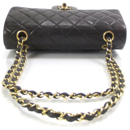 Chanel Lambskin Small Double Flap Dark Brown 5 of 14