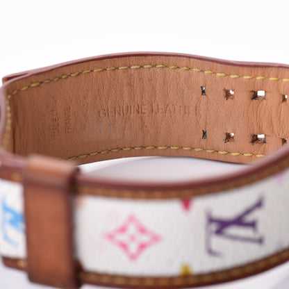 Louis Vuitton Stainless Steel Monogram Multicolor Mother of Pearl 28mm Tambour Murakami Quartz Watch 6 of 8