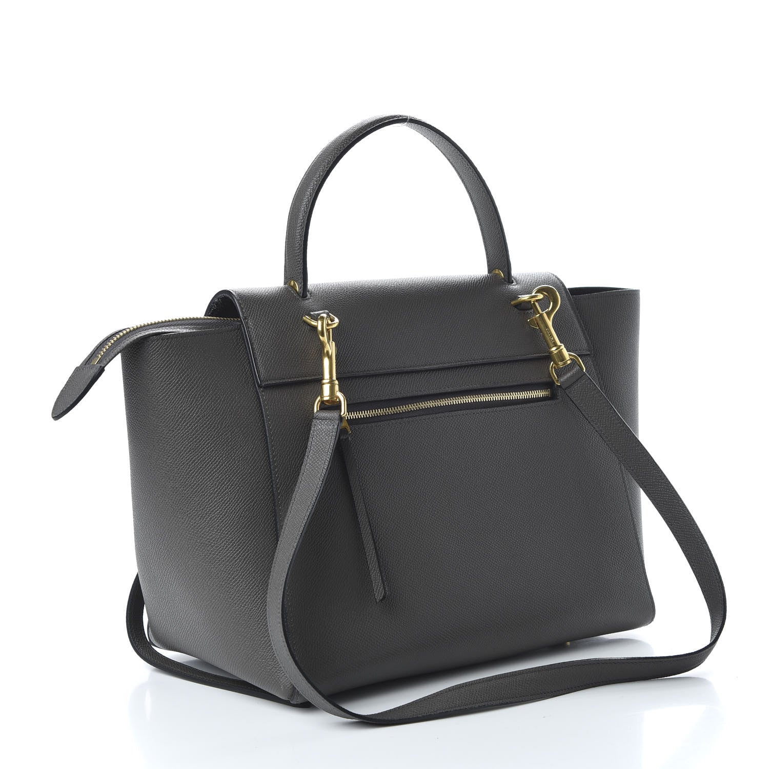 Celine Grained Calfskin Mini Belt Bag Grey 4 of 10