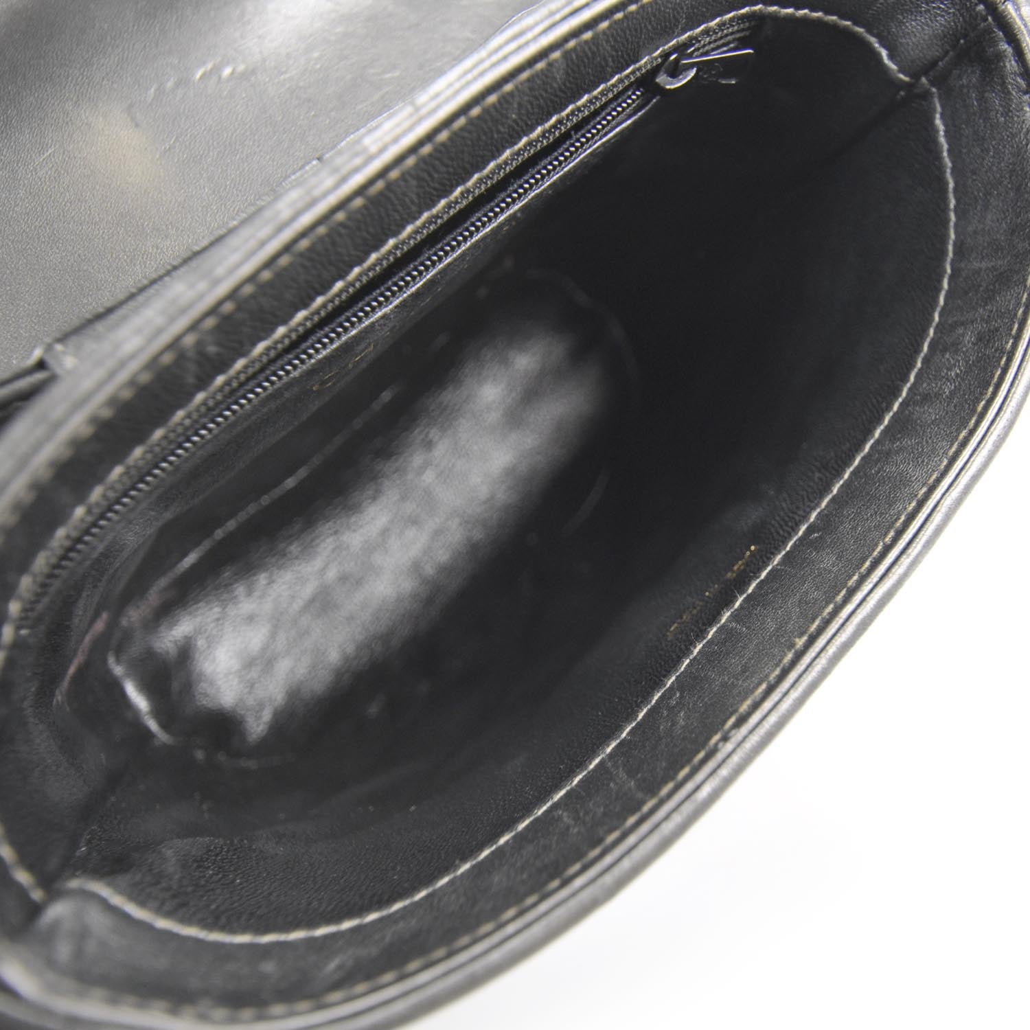 Chanel Quilted Lambskin Tassel Shoulder Bag Pewter 6 of 10