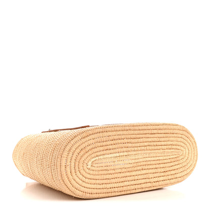 Loewe Raffia Square Small Basket Tote Bag Natural White 4 of 10
