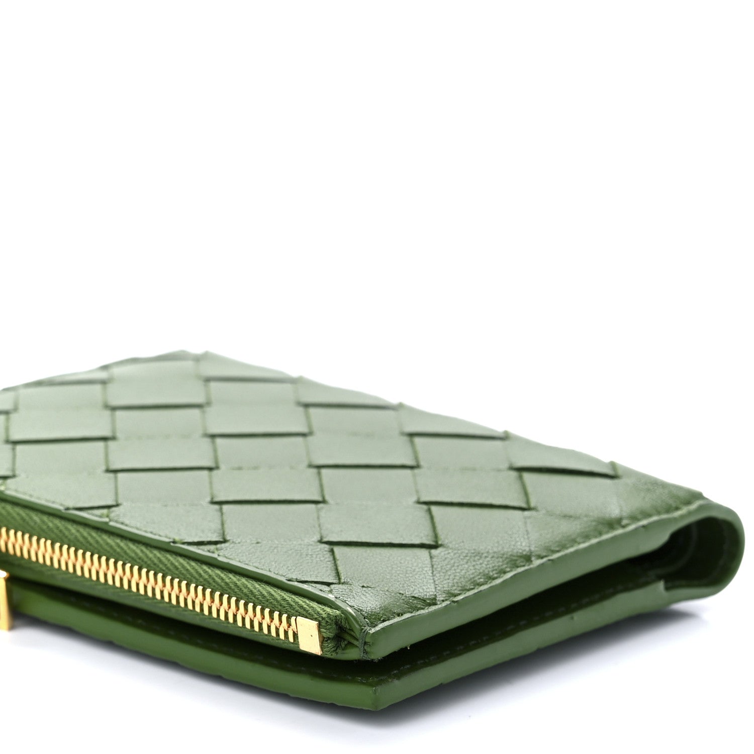 Bottega Veneta Nappa Intrecciato Card Holder Green 12 of 14