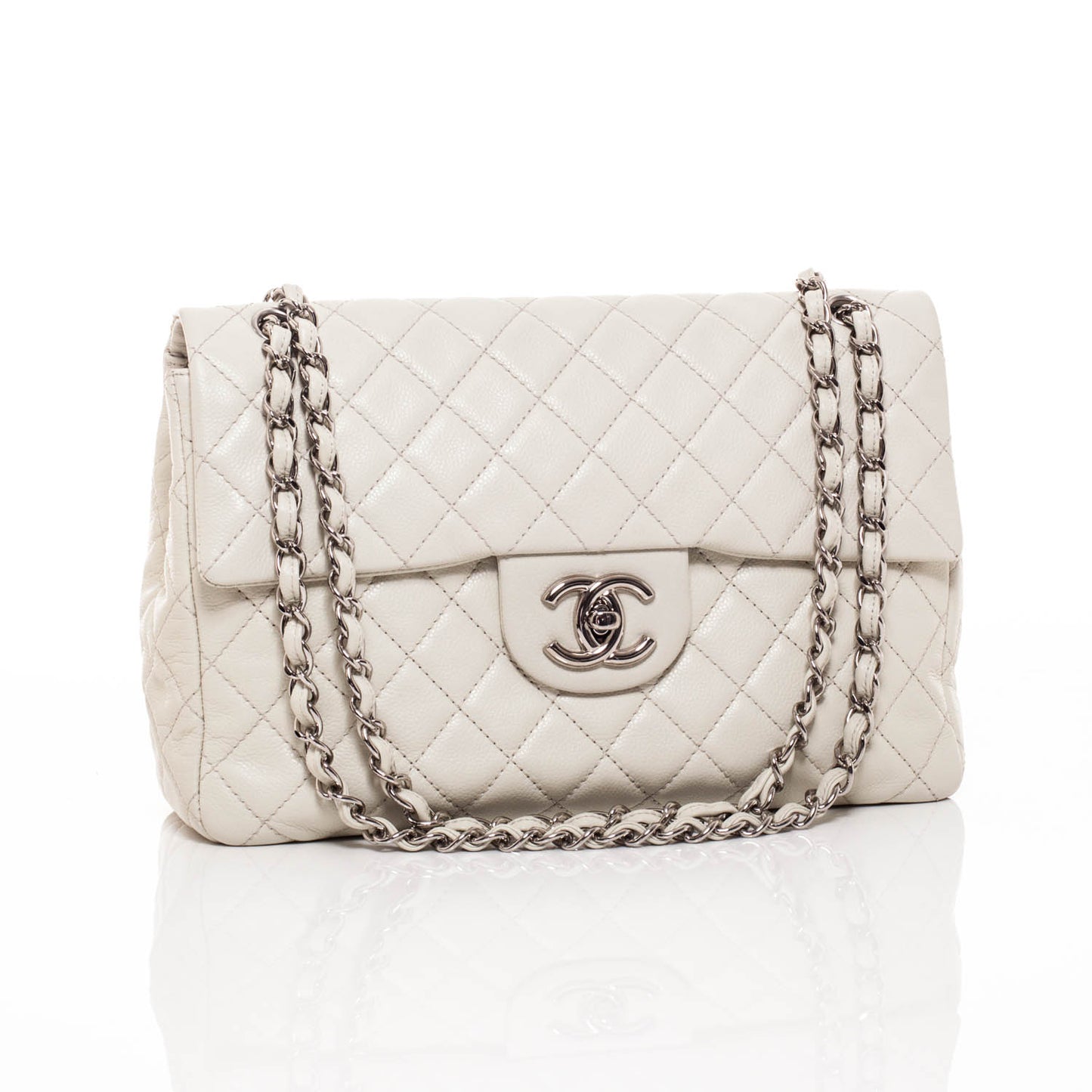 Washed Caviar Maxi Flap