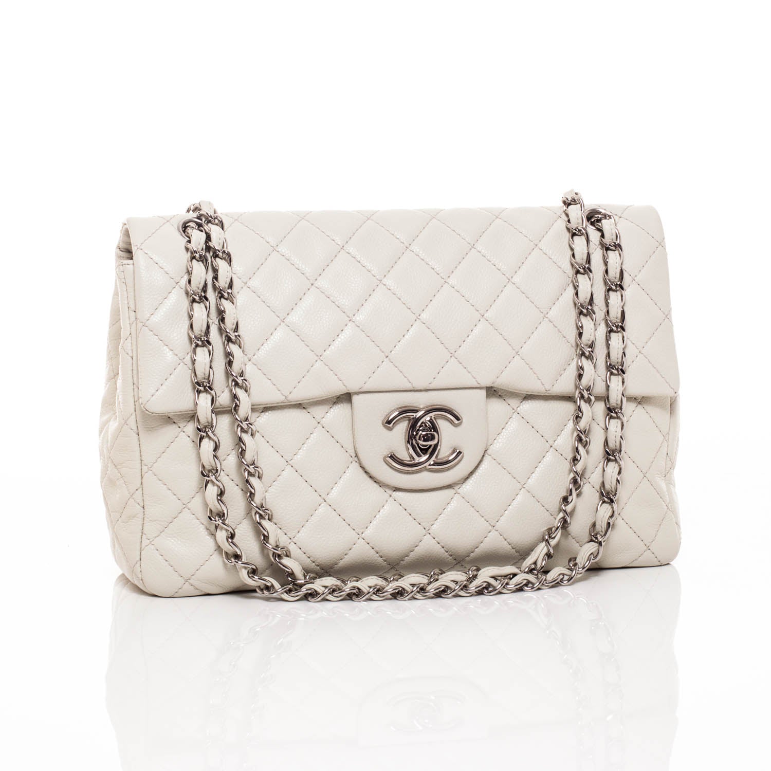 Chanel Washed Caviar Maxi Flap 1 of 9