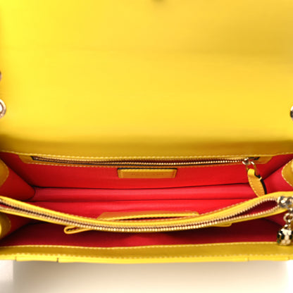 Bulgari Calfskin Serpenti Forever Shoulder Bag Yellow 5 of 9