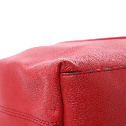Gucci Pebbled Calfskin Medium Soho Chain Shoulder Bag Tabasco Red 10 of 11