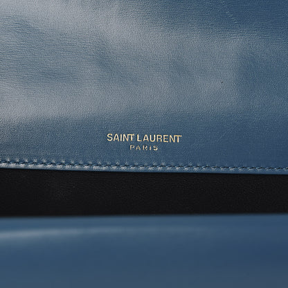 Saint Laurent Smooth Calfskin Monogram Medium Sulpice Shoulder Bag Deep Sea 6 of 10