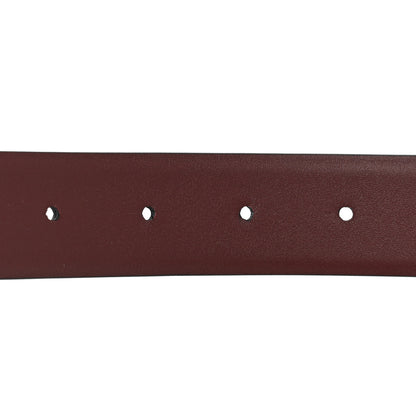 Chanel Calfskin CC Reversible Belt 80 32 Black Burgundy 3 of 6