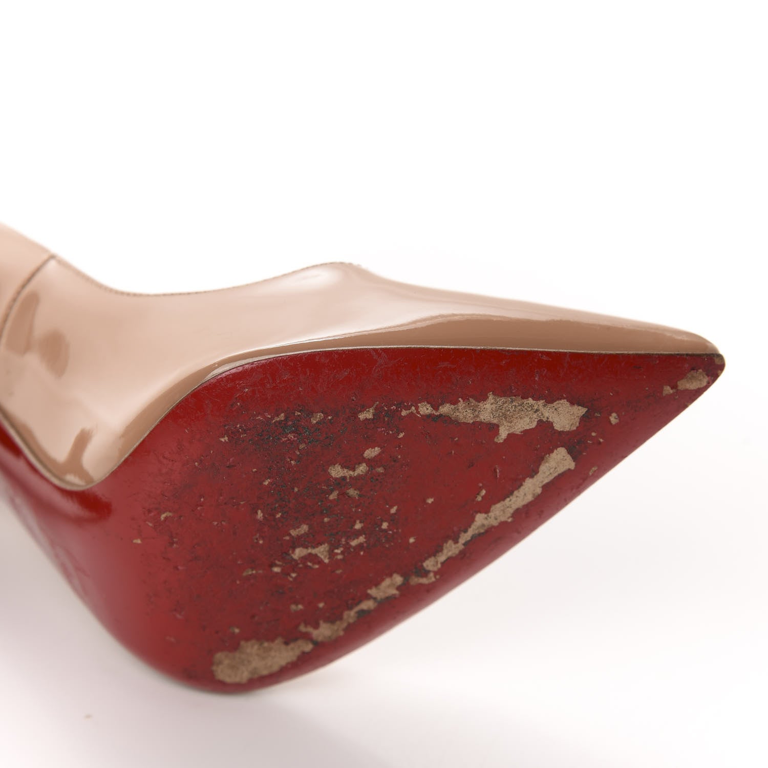 Christian Louboutin Patent Pigalle 120 Pumps 38 Nude 9 of 10