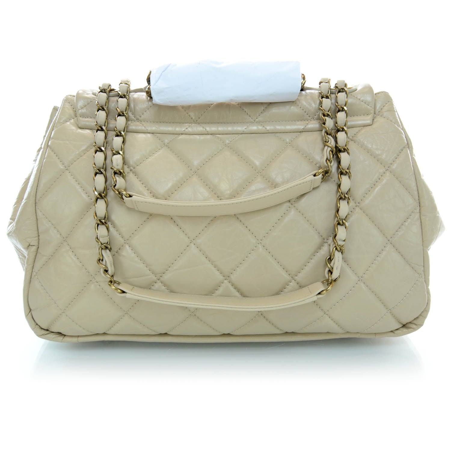 Chanel Calfskin Large Pondichery Flap Beige 3 of 11