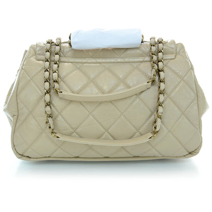 Chanel Calfskin Large Pondichery Flap Beige 3 of 11
