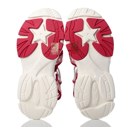 Christian Dior Technical Fabric Toile de Jouy D-Connect Sandals 38 Raspberry 5 of 7