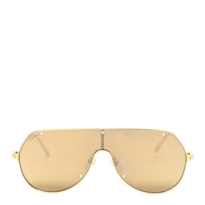 Cartier Santos De Cartier Sunglasses Gold Black 2 of 7