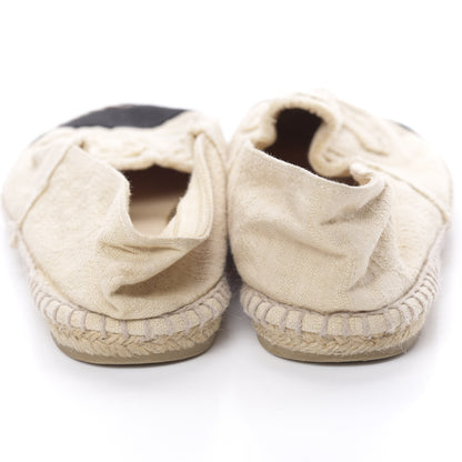 Chanel Linen CC Espadrilles 39 Beige Black 11 of 12