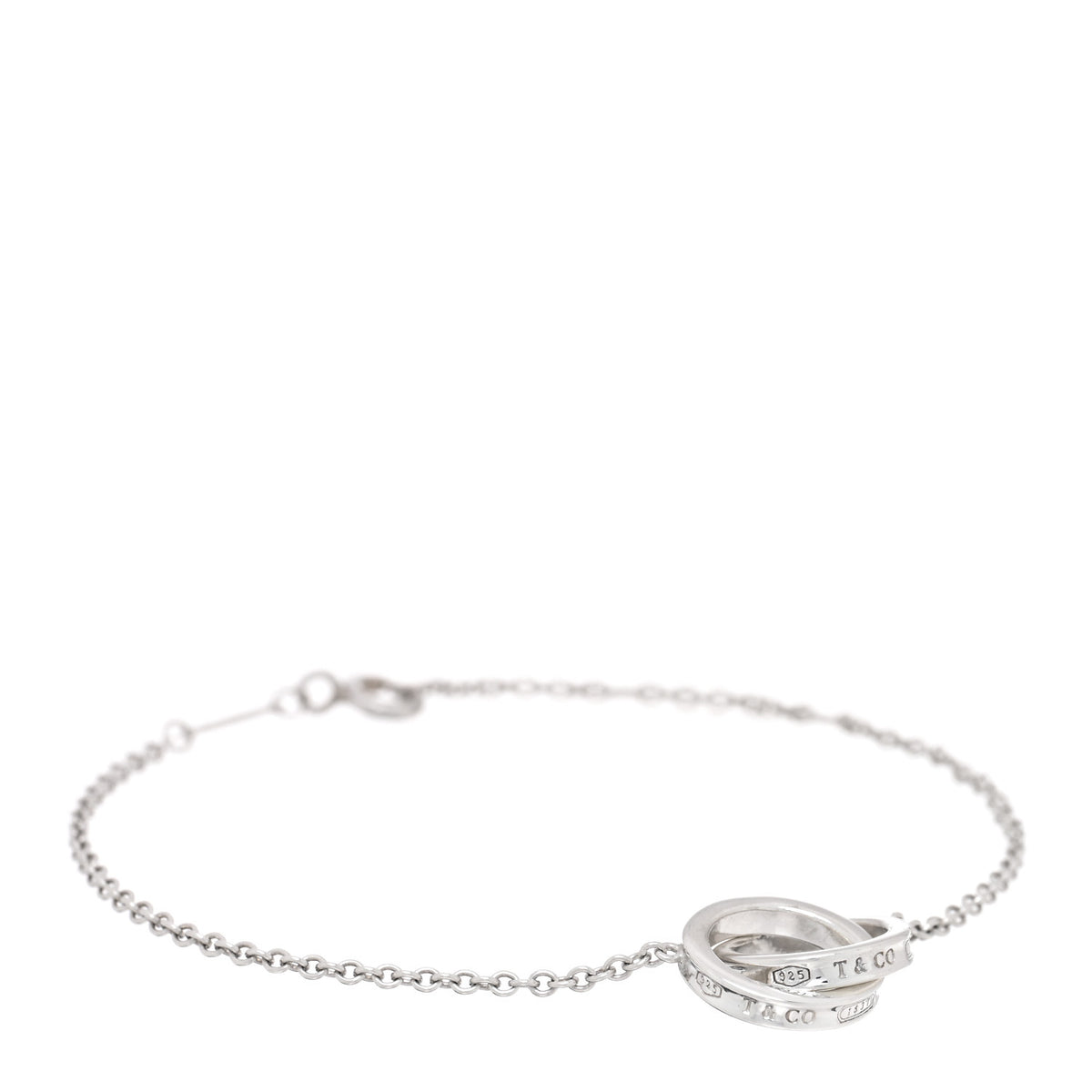 Tiffany Sterling Silver 1837 Interlocking Bracelet 1 of 4