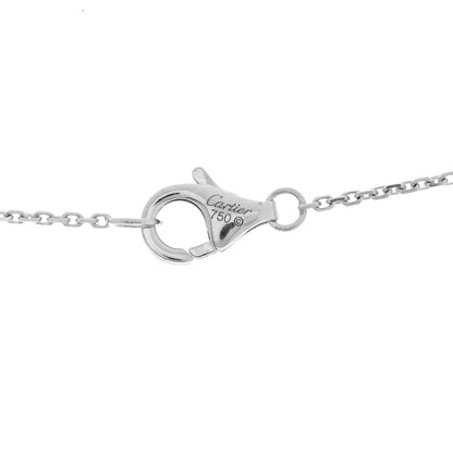 Cartier 18K White Gold Black Ceramic Diamond Trinity Pendant Necklace 5 of 5