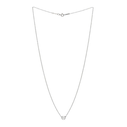 Tiffany Platinum Diamond .37ct Elsa Peretti Diamonds by the Yard Pendant Necklace 3 of 4