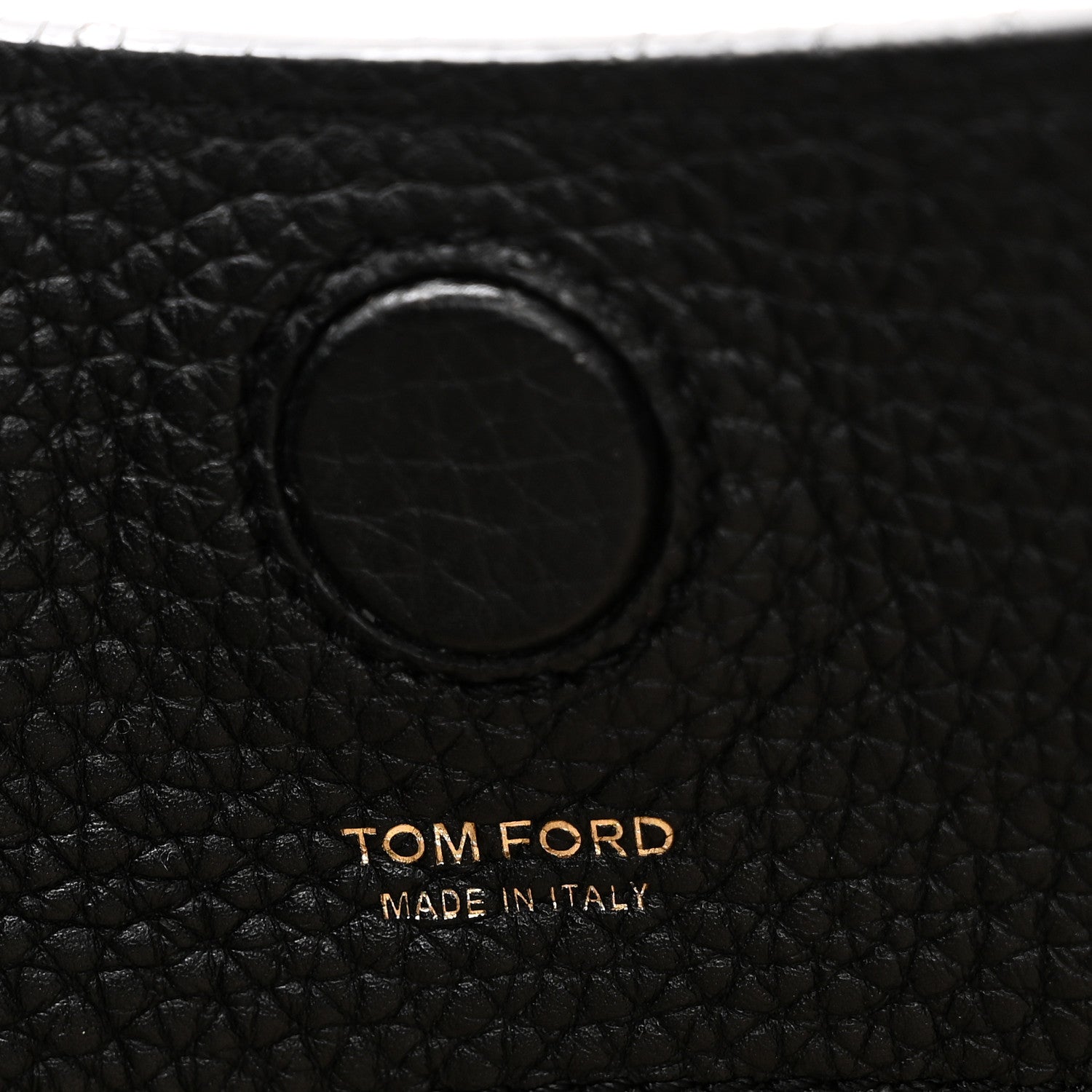 Tom Ford Pebbled Calfskin Small Alix Padlock Zip Hobo Bag Black 7 of 10