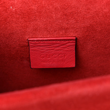 Gucci GG Supreme Monogram Suede Mini Dionysus Shoulder Bag Beige Ebony Vulcanic Red 6 of 11