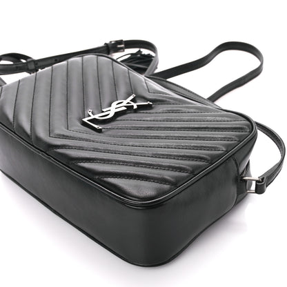 Saint Laurent Calfskin Matelasse Monogram Lou Camera Bag Black 11 of 12