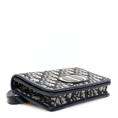 Christian Dior Oblique 30 Montaigne 2-In-1 Pouch Blue 4 of 10
