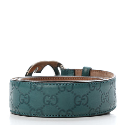 Gucci Guccissima Interlocking G Belt 105 42 Deep Cobalt 2 of 4