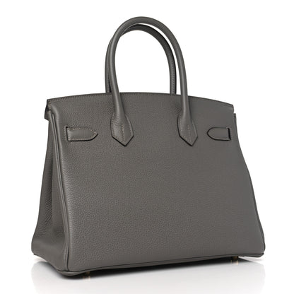 Hermes Togo BIRKIN 30 Gris Meyer 3 of 10