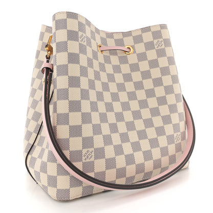 Louis Vuitton Damier Azur Neonoe MM Eau De Rose 2 of 10