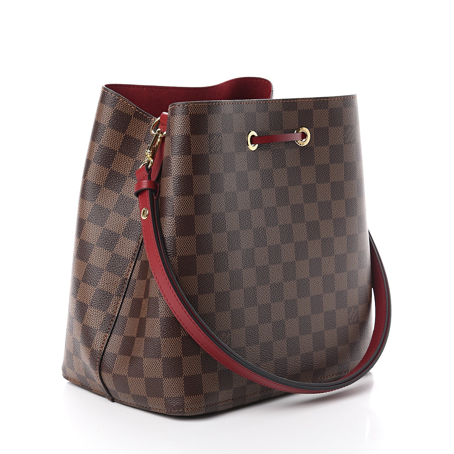 Damier Ebene Neonoe MM Cherry Berry