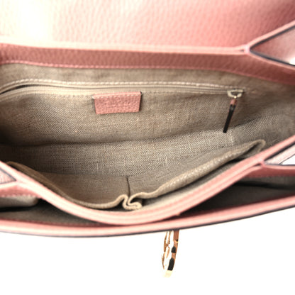 Gucci Dollar Calfskin Interlocking G Top Handle Shoulder Bag Soft Pink 4 of 9