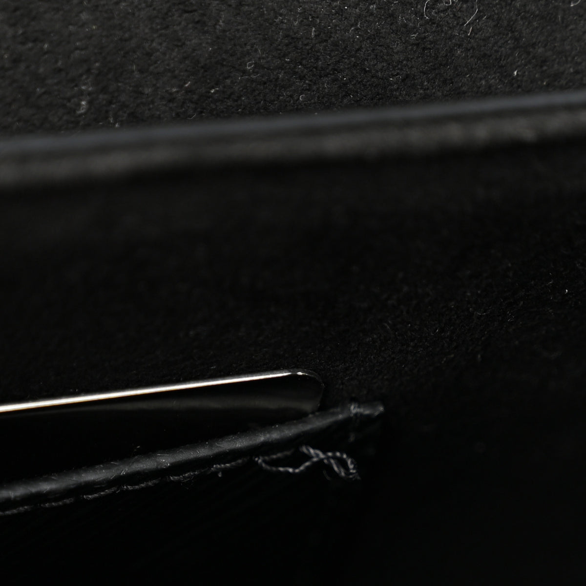 Louis Vuitton Epi Twist Shoulder Bag MM Matte Black 4 of 9