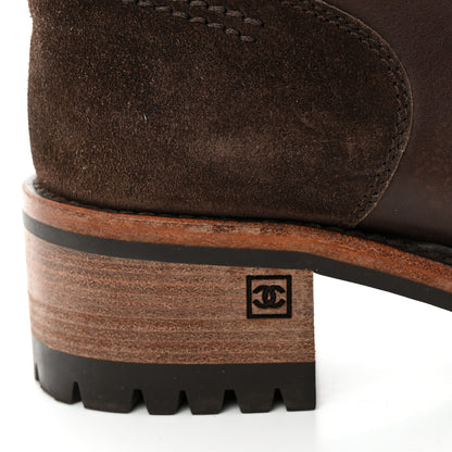 Chanel Calfskin Mid Calf Boots 40 Brown 13 of 13