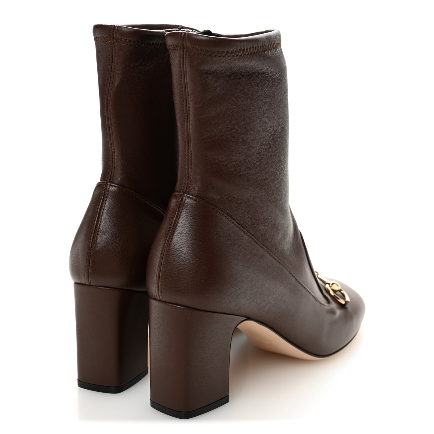 Nappa Horsebit Ankle Boots 37.5 New Chocolate