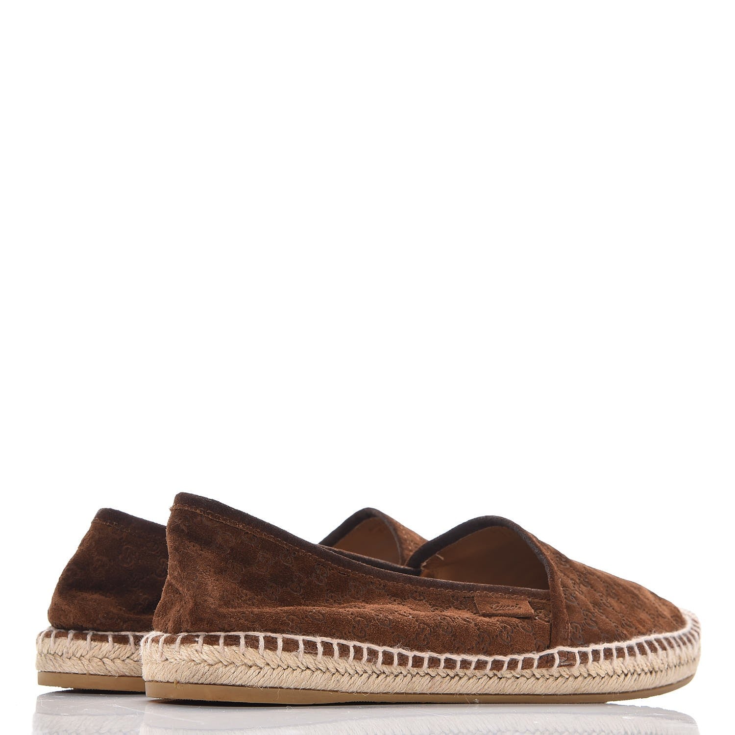 Gucci Suede Microguccissima Espadrilles 39.5 Nut Brown 4 of 11