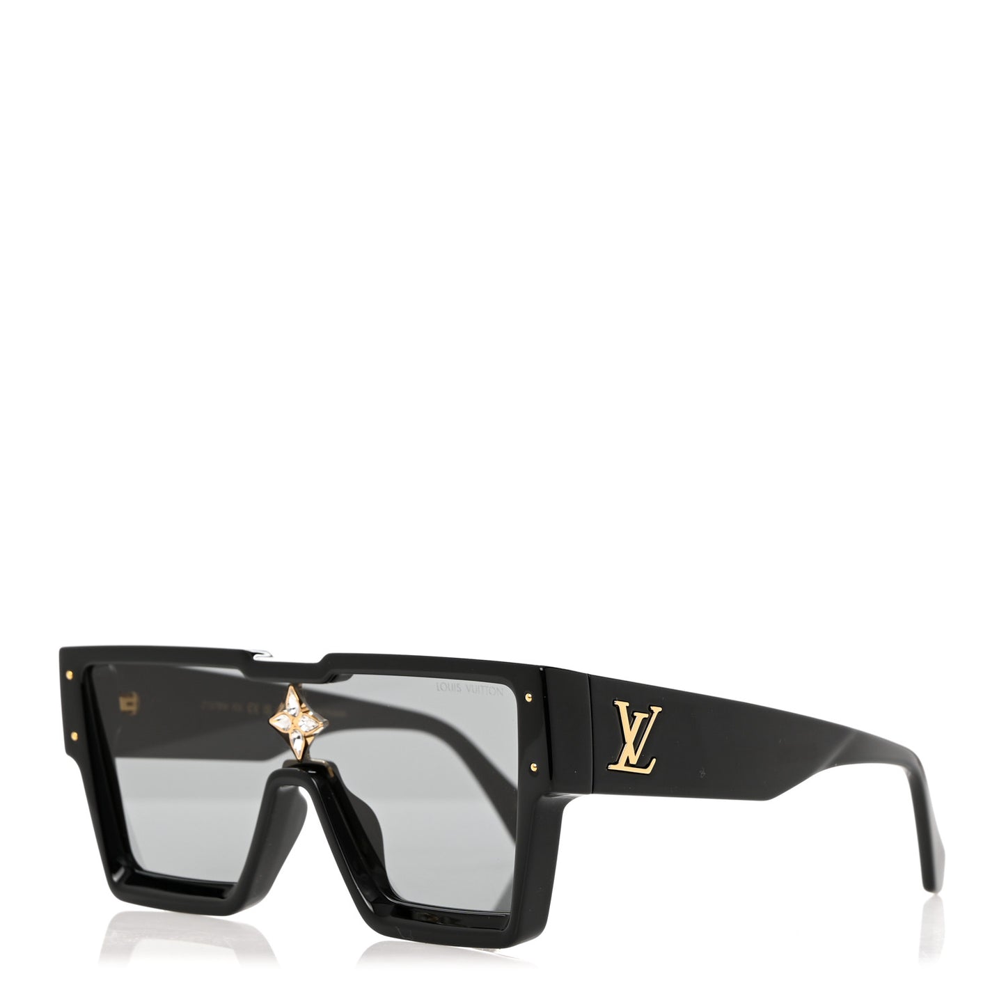 Acetate Swarovski Crystal Cyclone Sunglasses Z1578W Black