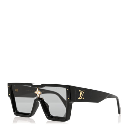 Louis Vuitton Acetate Swarovski Crystal Cyclone Sunglasses Z1578W Black 1 of 8